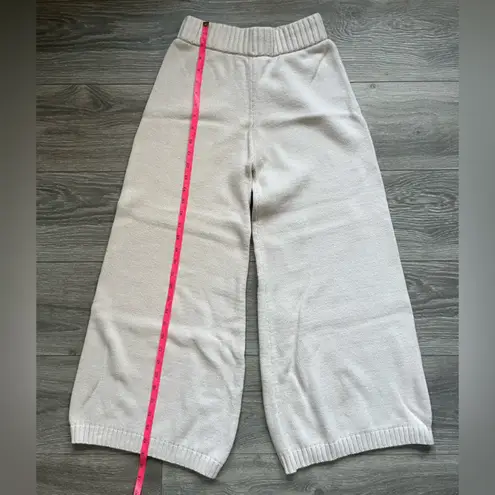 Sincerely Jules Cream Matching Cardigan Cropped Sweater Set Cozy Warm Winter M Size M