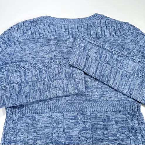 Sundance  Blue Villa Cable Knit Cardigan Sweater Women's Size Small