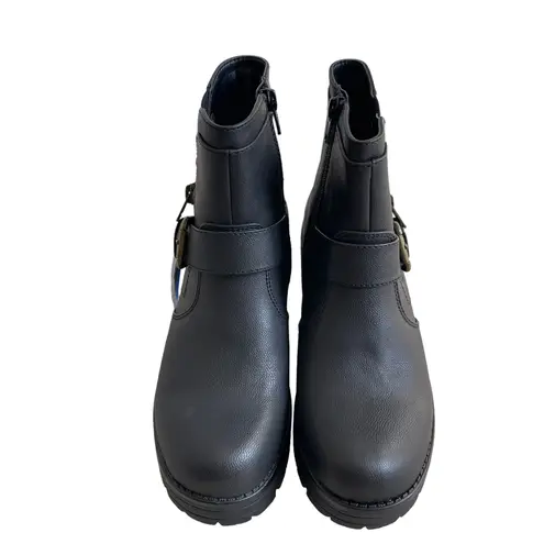 White Mountain Rufus Boots Size 5 Edgy Studded Chunky Heel