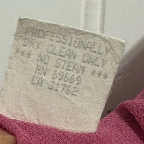 Vintage Ursula of Switzerland Pink Layered Tank Top 12 Coquette Handkerchief Hem Size L