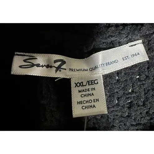 Seven7 New Women's Cable Cowl Neck Sweater Black XXL Pullover Long Sleeve