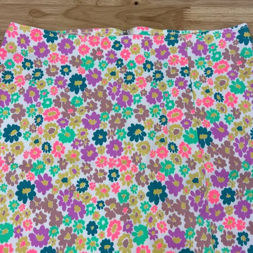 Wild Fable  Women's Notch Front Floral Print Jean Mini Skirt - Size 6 - NWT