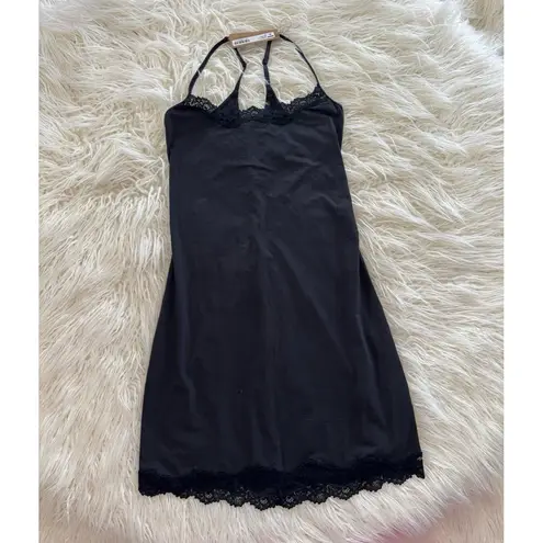 SKIMS Fits Everybody Lace Slip Dress Onyx Size Large