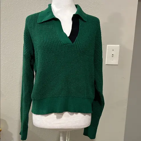 MONROW Super Soft Waffle Knit Sweatshirt