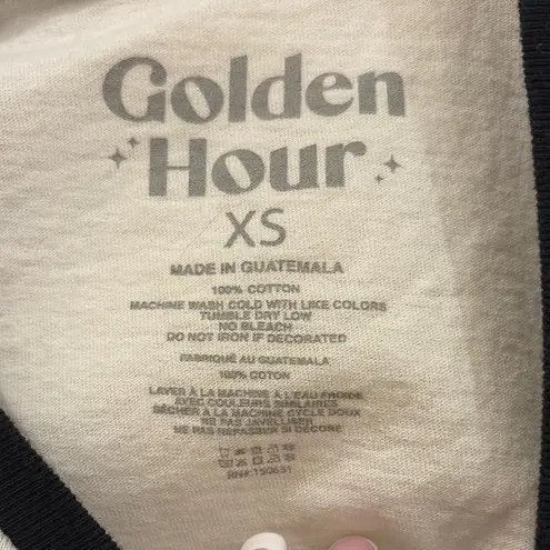 PacSun Black and White Cropped Graphic Tee thumbnail 2