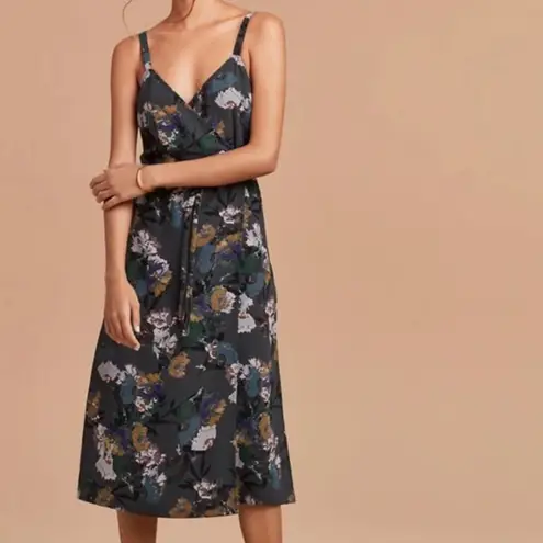 Aritzia Wilfred Astere Floral Midi Wrap Dress XS