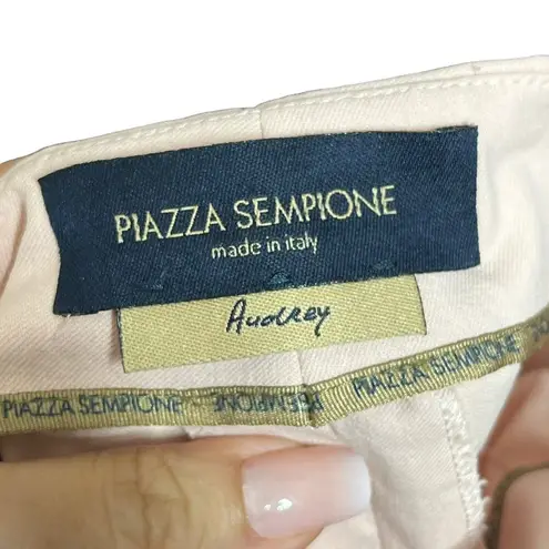 Piazza Sempione Audrey Iconic Trouser Cropped Pants Pink Women’s Size IT46 US 10