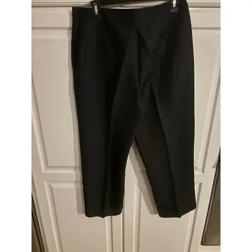 Ice Silk Beaded Ankle Pants Women's Size 10 Black Party Career Black