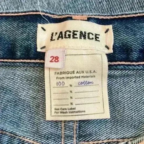 L'Agence New with tags l’agence Adele high rise crop stove pipe jeans in size 28