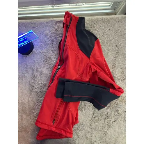 Lululemon Women's Size 6 Multicolor Define Full Zip Jacket Red