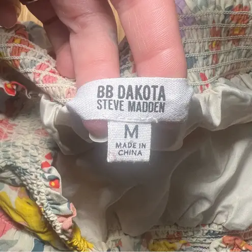 BB Dakota By Steve Madden Tiered Spring Floral Mini Skirt Women’s Size Medium Pink