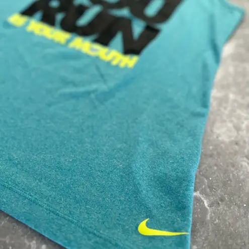 Nike All you run is your mouth  tank blue size small thumbnail 4