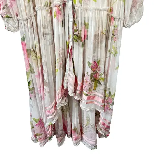 ROCOCO SAND Melody Maxi Dress Colorful Floral Pastel Watercolor Small Hi