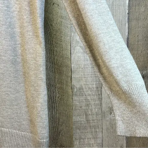 Gray Small Super Soft Long Sleeve V