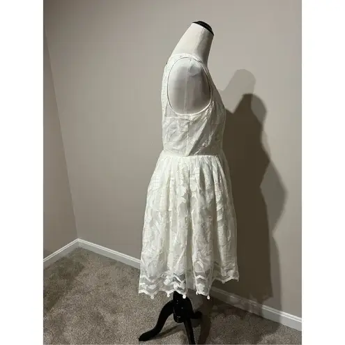 Maeve Anthropologie white dress size 10