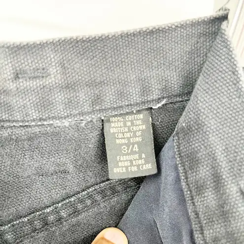 EXPRESS  No 4 Womens Y2K Boho Hippie Floral Mushroom Paint Denim Shorts Size‎ 3/4 - Image 4