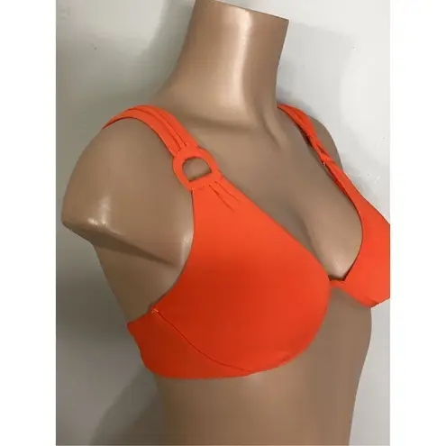 Robin Piccone New. red orange buckle bikini. XS-top/S-bottom. Retails $216
