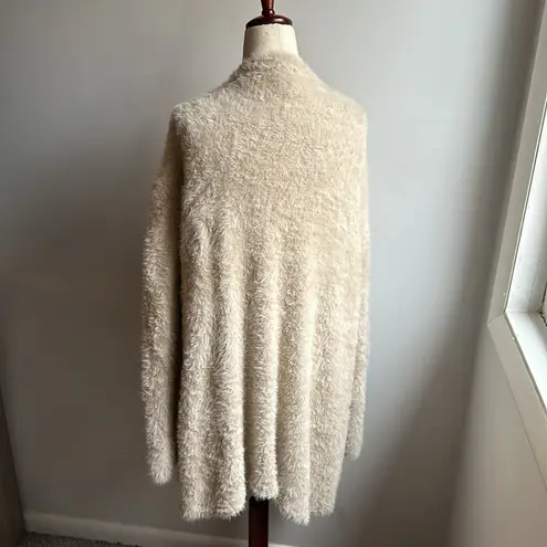 She & Sky Fuzzy Cream Cardigan