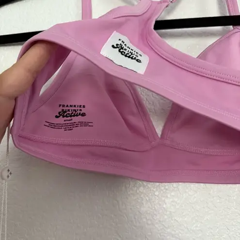 frankie's bikinis NWT  Active Billie Bralette in Baby Pink Small - Image 4