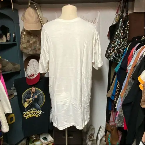 2324. Vintage 80s Beach Tee Unisex One Size White Size undefined