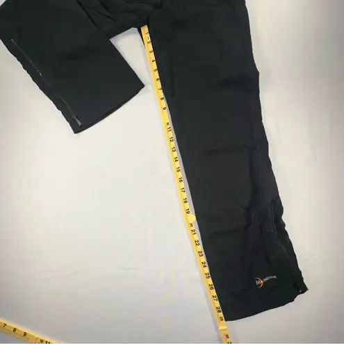 Moonstone Pants Womens Small Black Stretch Straight Leg Zip Ankles Performance