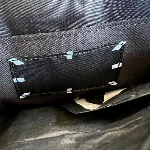 MCQ Black Puffer Buckle Shoulder Bag Quilted Adjustable Strap NWT