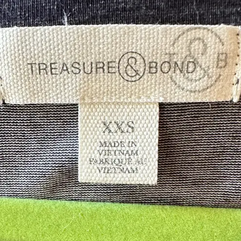 Treasure & Bond women's sleeveless dress ruched navy night heather XXS NWT