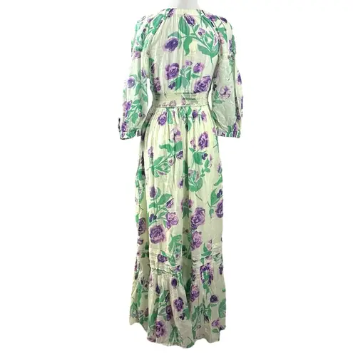 Free People  Golden Hour Maxi Dress White Floral Goddess Ethereal XS NWT Bohemian