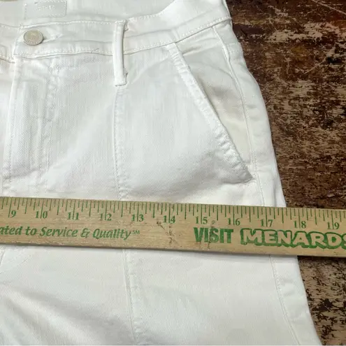 MOTHER The Rambler Cargo Ankle Jeans in Cream Puffs Size 28