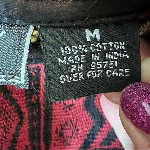 Vintage New Identity Southwest Cropped Gaucho Tapestry Blanket Jacket Orange Size M