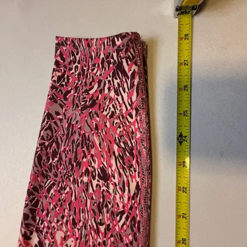 Avia Womens Activewear Leggings Pink Animal Print Stretch Workout Pants S #