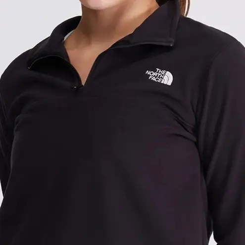 The North Face Black 1/4 Zip Up Pull Over