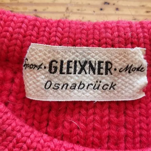 L.A.M.B. Gleixner Osnabrück Vintage German s Wool Sweater Red