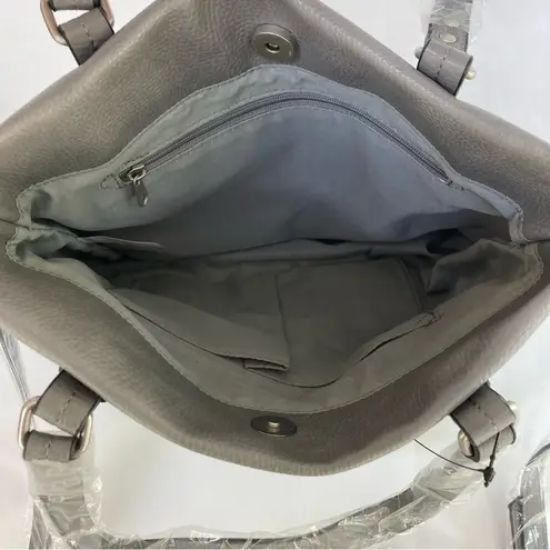 Elle & Jae Gypset Stenson Gray Textured Mini Tote Shoulder Crossbody Bag