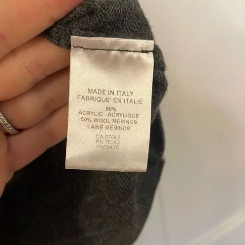 Bartolini made in Italy Merino Wool blend turtleneck sweater XL Gray