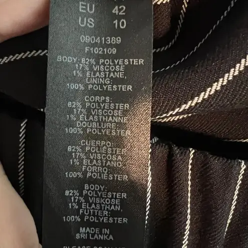 Collusion Pinstripe Wide Leg Crop Pant Cargo Pocket Black White Streetwear 10