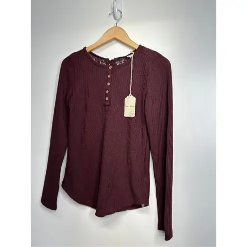 Hem & Thread  SweaterâWomens Lace Detailed Long Sleeve Size SmallâNWT