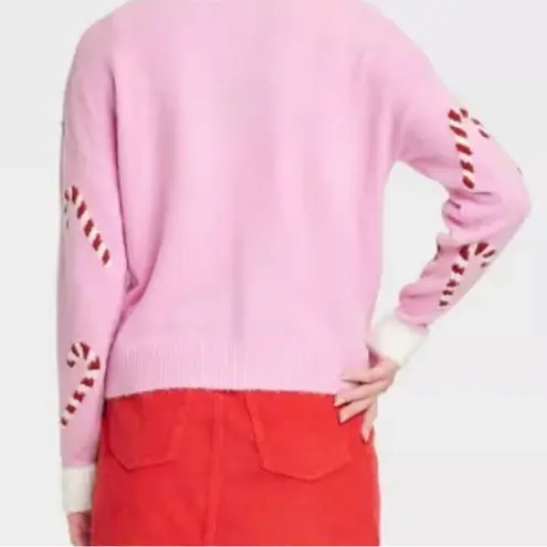 32 Degrees Heat NWT Pink Sequin Santa Sweater