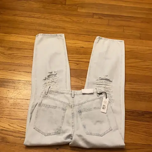 We Wore What NWT Straight Leg in Light Icy Wash