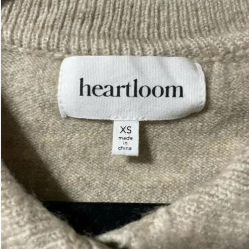 Heartloom  Tan Collared Henley Sweater Size XS