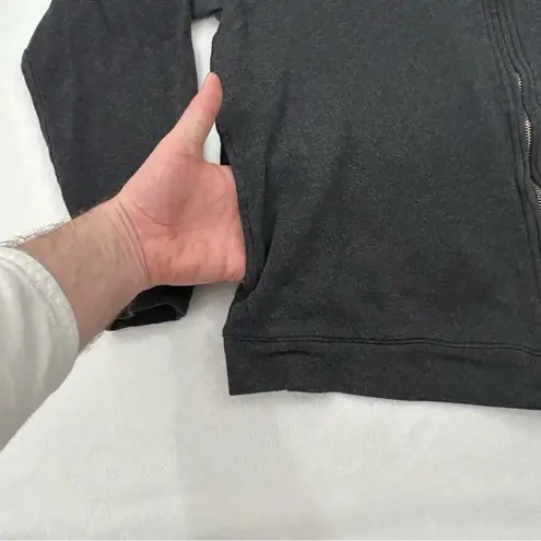 Perry Ellis Portfolio Dark Gray Full Zip Up Mock Neck Sweatshirt Women’s L/XL