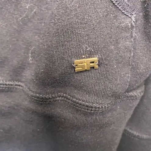 Vintage Sonia Rykiel Paris Black zip up jacket and ruffle detail