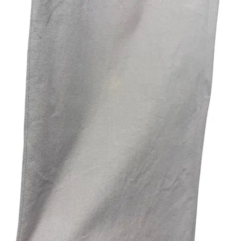 Brunello Cucinelli Cream Flat Front Pants Flaws Women's Sz. 12