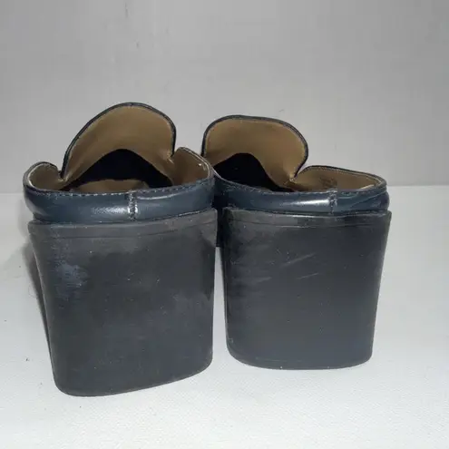 Baretraps Twinkle Leather Black Mules Slip On Clogs Comfort Bare Traps Shoes 7.5