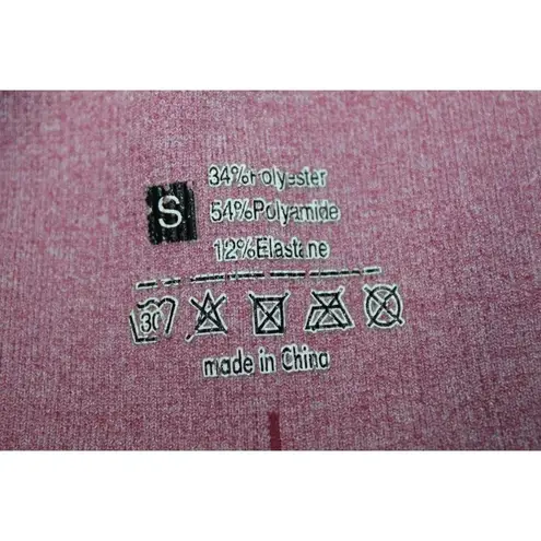 Womens Unbranded Pink High Waisted Seamless Bike Shorts Athletic Shorts Size S