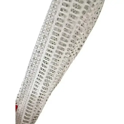 Michael Costello NEW-NWT x REVOLVE Berthe Ivory One Shoulder Lace Maxi Dress XS