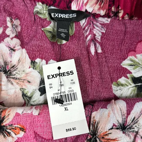 EXPRESS  Women’s Tropical Off Shoulder Romper Size XL