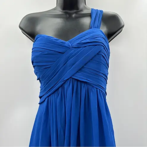 Bill Levkoff One Shoulder Formal Layered Fitted Cocktail Maxi Dress Size 10