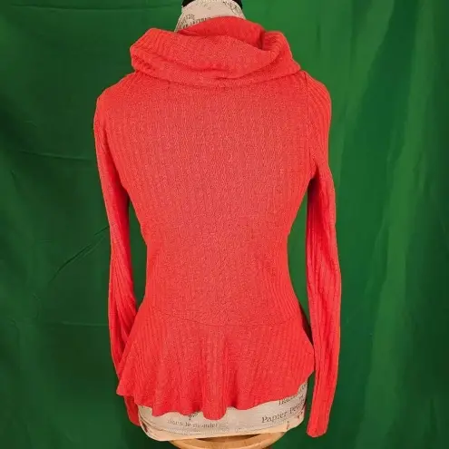 Maeve  Anthropologie Womens Orange Cowl Neck‎ Sweater XS