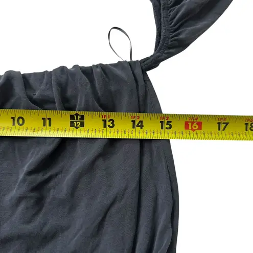 Lavender Field Gray Strapless Cold Shoulder Crop Top Women's Size Small | 25-9-2